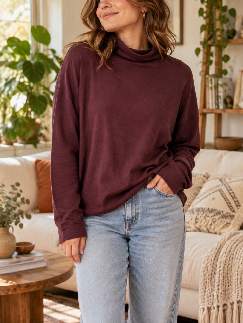 Michael Kors Turtleneck Long Sleeve Sweater Size M